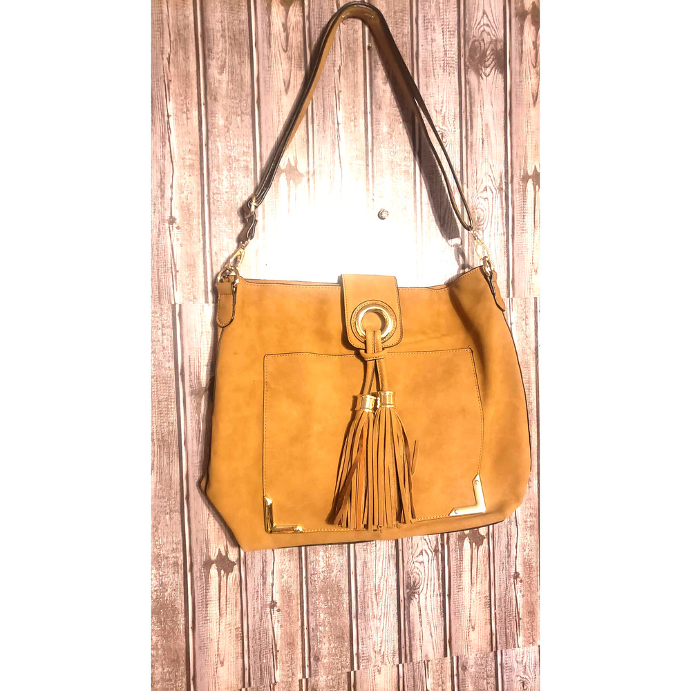 ALDO Tan Suede Shoulder Bag